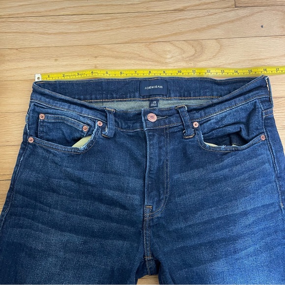 J Crew Jeans Men 32x32 Straight Slim Blue Denim Kurabo Cotton Dark Wash - Picture 7 of 10